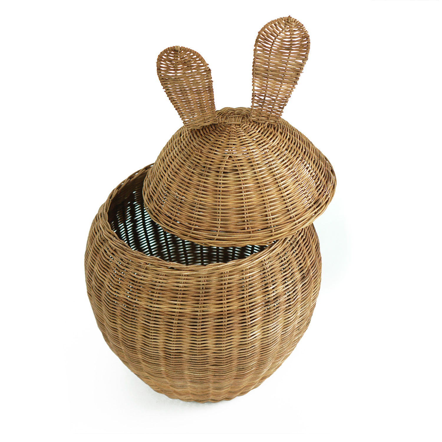 Wicker Rattan Rabbit Storage Basket BK323144